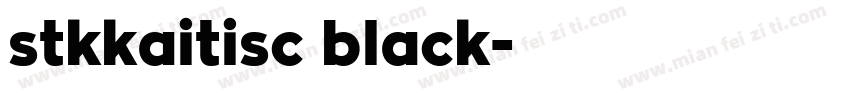 stkkaitisc black字体转换